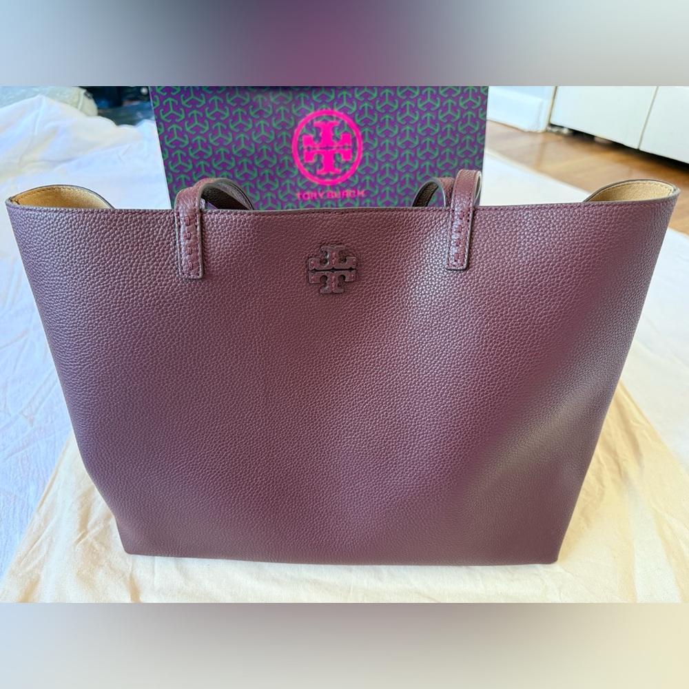 Tory Burch McGraw Tote -Wine/Oxblood